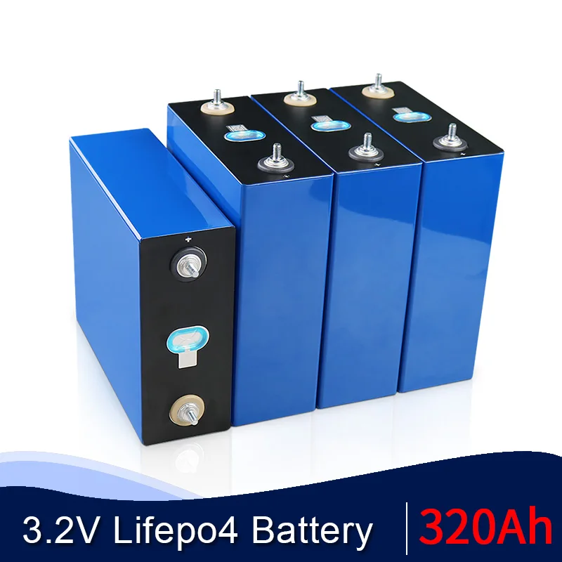 RAZRED A 16PCS 3.2 V 320Ah LiFePO4 Baterija 48V 310AH 24V Litij-železo fosfat baterije za RV Sončne baterije EU NAS brez DAVKA