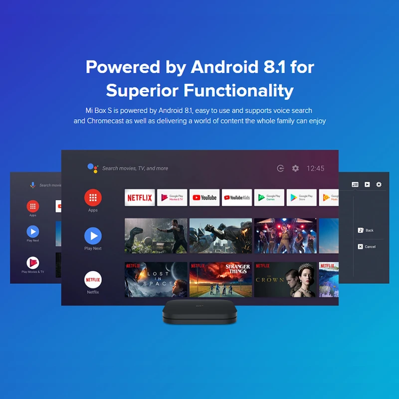 Nova Globalna Različica Xiaomi Mi TV Box S 4K Ultra HD Cortex-A53 Quad Core Android 9.0 WIFI Google Pomočnik Smart Media Player