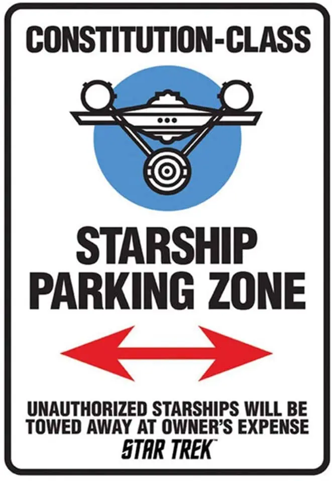 Nov Star Trek, Star Ladje Parkiranje Stara Oblika Tin Znaki Letnik Kovinski Tin Znaki za Wall Art Dekor Kmečki Dom Dekor