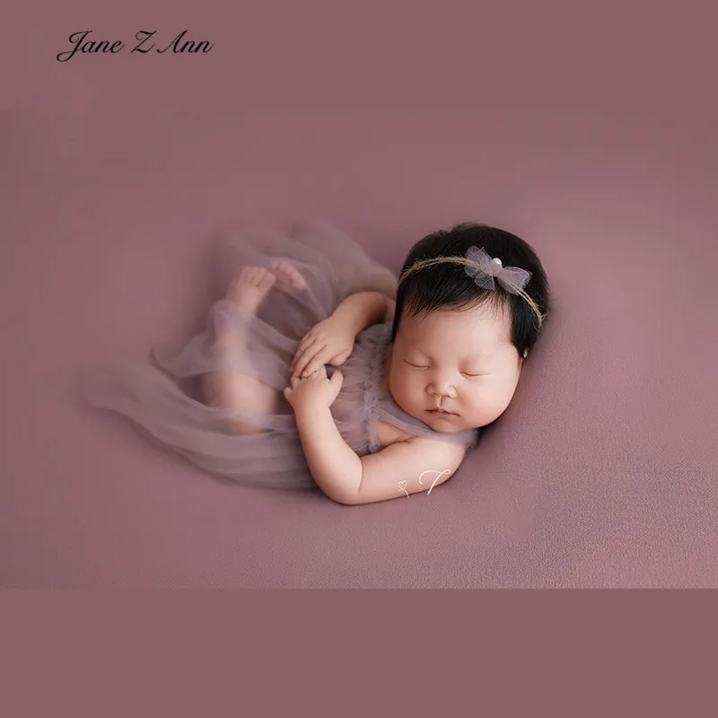 Mori suspender tančico nastavite headdress +obleko baby dekle studio za fotografiranje novorojenčka fotografija rekviziti dvojčka princesa obleke